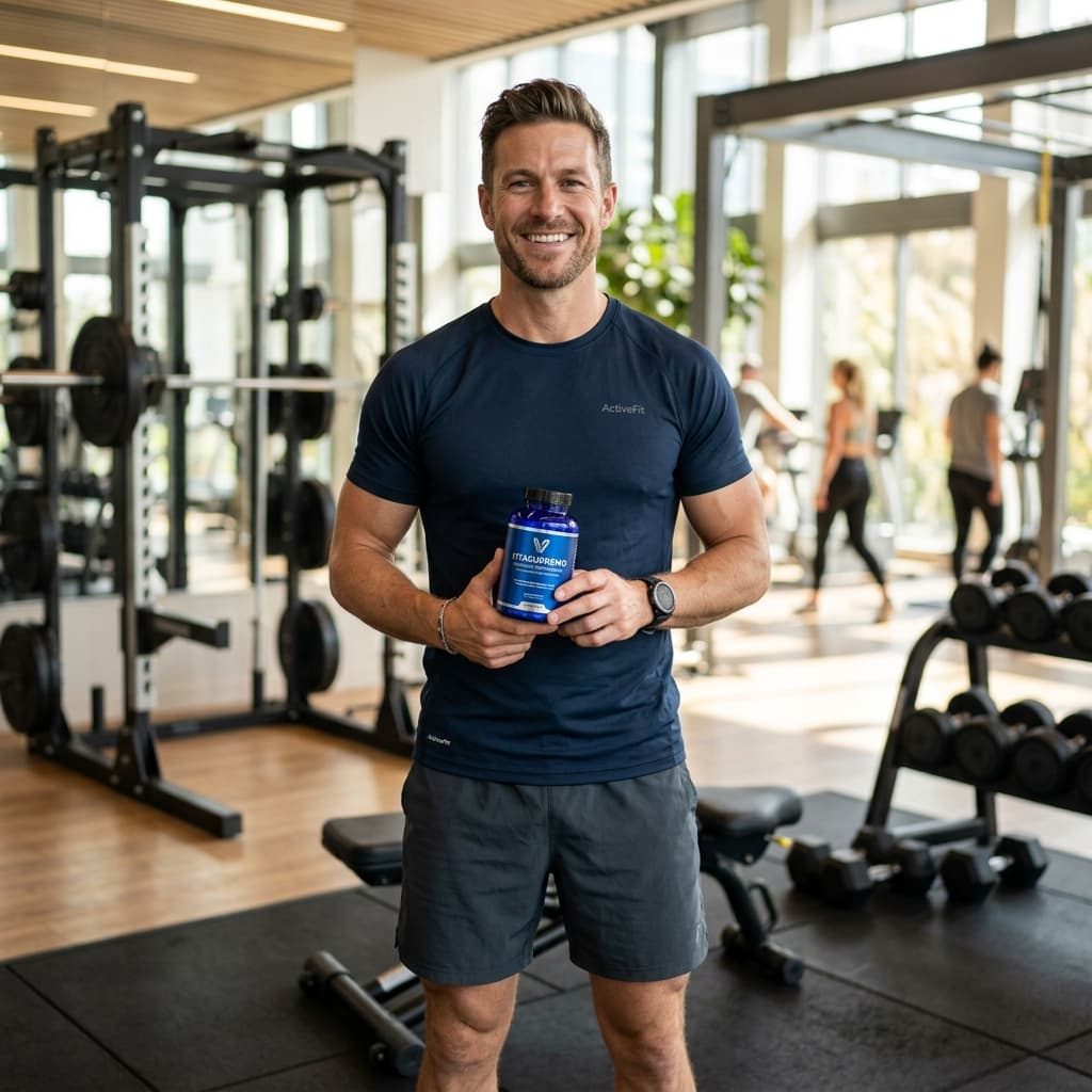 Customer using VitaSupremo in gym